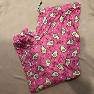 Avocado theme pajama pants